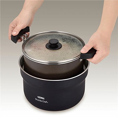 Amazon | 真空保温調理器／両手調理鍋 【3～5人用 ブラック】 2.8L